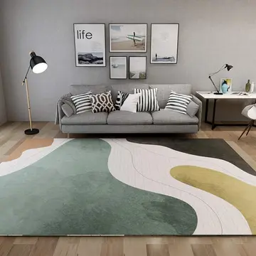 Cover of MOXIC Soft Abstract Art Living Room Area Rugs Rectangular Children Crawling Bedroom Rug Fleece Anti-Slip Carpets Nordic Modern Home Decor Mats Indoor Outdoor Runners Nursery 2' X 7'