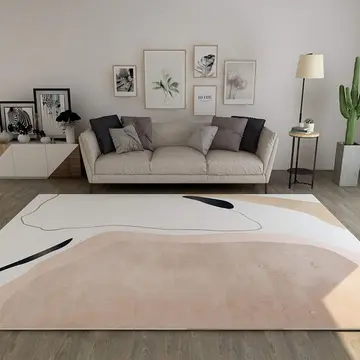 Cover of MOXIC Soft Abstract Art Living Room Area Rugs Rectangular Children Crawling Bedroom Rug Fleece Anti-Slip Carpets Nordic Modern Home Decor Mats Indoor Outdoor Runners Nursery 6.5' X 8'