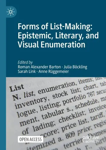 Cover of Forms of List-making
