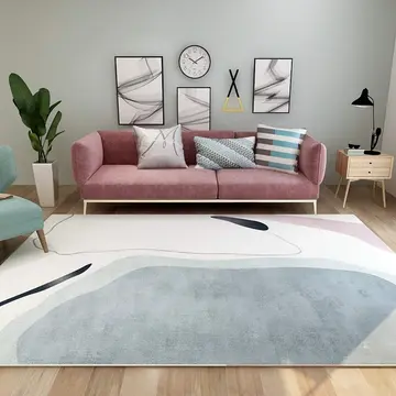 Cover of MOXIC Soft Abstract Art Living Room Area Rugs Rectangular Children Crawling Bedroom Rug Fleece Anti-Slip Carpets Nordic Modern Home Decor Mats Indoor Outdoor Runners Nursery 5' X 10'