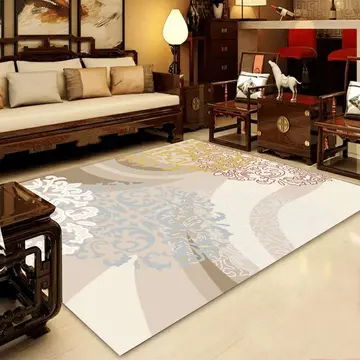 Cover of MOXIC Soft Floral Living Room Area Rugs Rectangular Children Crawling Bedroom Rug Fleece Anti-Slip Fleece Carpets Modern Home Decor Mats Indoor Outdoor Runners Nursery 7' X 8'