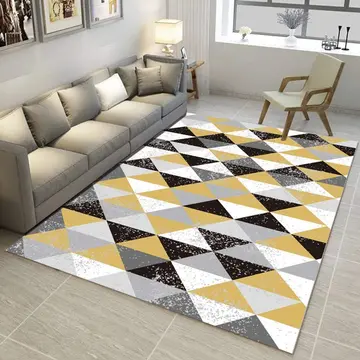 Cover of MOXIC Soft Geometric Living Room Area Rugs Rectangular Children Crawling Bedroom Rug Fleece Anti-Slip Fleece Carpets Modern Home Decor Mats Indoor Outdoor Runners Nursery 4' X 7'