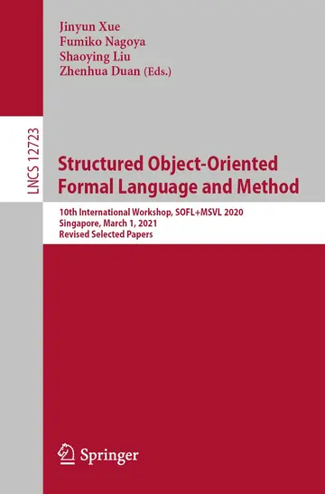 Cover of Structured Object-oriented Formal Language and Method