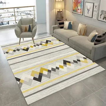 Cover of MOXIC Soft Geometric Living Room Area Rugs Rectangular Children Crawling Bedroom Rug Fleece Anti-Slip Fleece Carpets Modern Home Decor Mats Indoor Outdoor Runners Nursery 6.5' X 10'