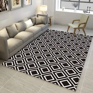 Cover of MOXIC Soft Geometric Living Room Area Rugs Rectangular Children Crawling Bedroom Rug Fleece Anti-Slip Fleece Carpets Modern Home Decor Mats Indoor Outdoor Runners Nursery 7' X 9'
