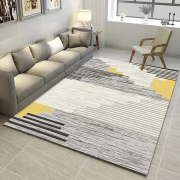 Cover of MOXIC Soft Geometric Living Room Area Rugs Rectangular Children Crawling Bedroom Rug Fleece Anti-Slip Fleece Carpets Modern Home Decor Mats Indoor Outdoor Runners Nursery 5' X 10'