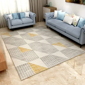 Cover of MOXIC Soft Geometric Living Room Area Rugs Rectangular Children Crawling Bedroom Rug Fleece Anti-Slip Fleece Carpets Modern Home Decor Mats Indoor Outdoor Runners Nursery 2.6' X 6.5'