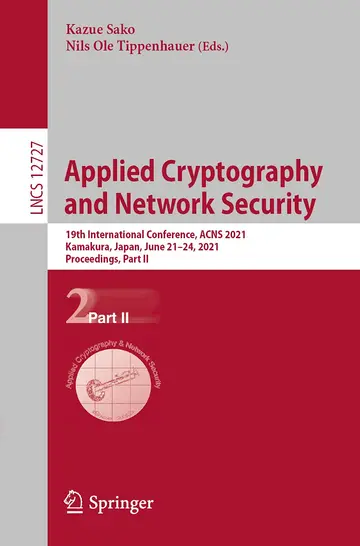 Cover of Applied Cryptography and Network Security