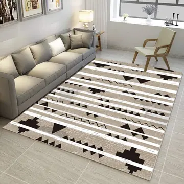 Cover of MOXIC Soft Geometric Living Room Area Rugs Rectangular Children Crawling Bedroom Rug Fleece Anti-Slip Fleece Carpets Modern Home Decor Mats Indoor Outdoor Runners Nursery 8' X 9'
