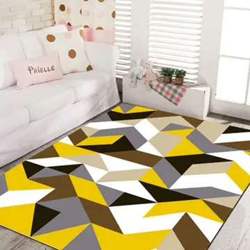Cover of MOXIC Soft Geometric Living Room Area Rugs Rectangular Children Crawling Bedroom Rug Fleece Anti-Slip Fleece Carpets Modern Home Decor Mats Indoor Outdoor Runners Nursery 7' X 8'