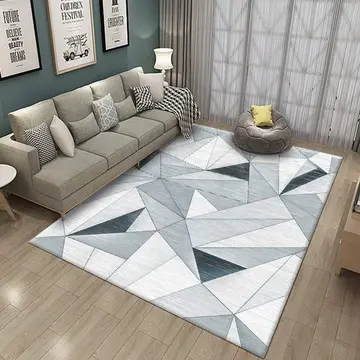 Cover of MOXIC Soft Geometric Living Room Area Rugs Rectangular Children Crawling Bedroom Rug Fleece Anti-Slip Carpets Modern Home Decor Mats Indoor Outdoor Runners Nursery 5' X 6.5'