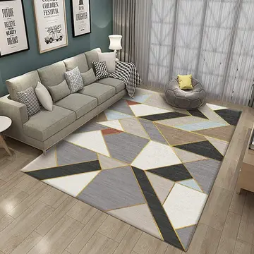 Cover of MOXIC Soft Geometric Living Room Area Rugs Rectangular Children Crawling Bedroom Rug Fleece Anti-Slip Carpets Modern Home Decor Mats Indoor Outdoor Runners Nursery 6' X 6.5'