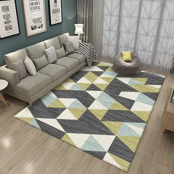 Cover of MOXIC Soft Geometric Living Room Area Rugs Rectangular Children Crawling Bedroom Rug Fleece Anti-Slip Carpets Modern Home Decor Mats Indoor Outdoor Runners Nursery 6.5' X 9.2'