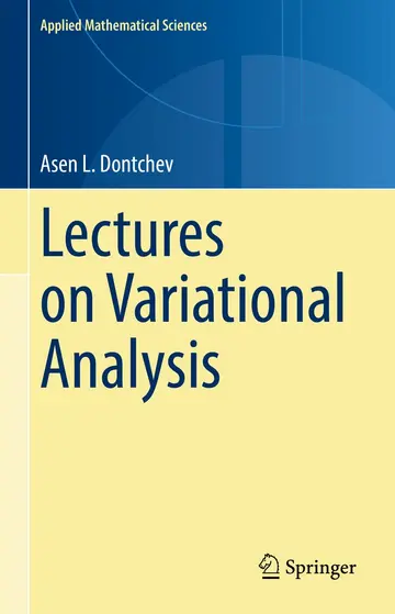 Cover of Lectures on Set-valued and Variational Analysis