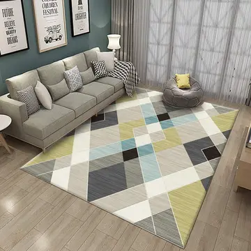 Cover of MOXIC Soft Geometric Living Room Area Rugs Rectangular Children Crawling Bedroom Rug Fleece Anti-Slip Carpets Modern Home Decor Mats Indoor Outdoor Runners Nursery 1.6' X 2.6'