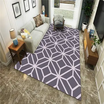 Cover of MOXIC Soft Geometric Living Room Area Rugs Rectangular Children Crawling Bedroom Rug Fleece Anti-Slip Carpets Modern Home Decor Mats Indoor Outdoor Runners Nursery 2.6' X 6.5'