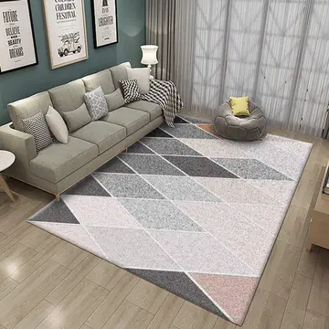 Cover of MOXIC Soft Geometric Living Room Area Rugs Rectangular Children Crawling Bedroom Rug Fleece Anti-Slip Carpets Modern Home Decor Mats Indoor Outdoor Runners Nursery 4' X 8'