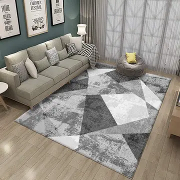 Cover of MOXIC Soft Geometric Living Room Area Rugs Rectangular Children Crawling Bedroom Rug Fleece Anti-Slip Carpets Modern Home Decor Mats Indoor Outdoor Runners Nursery 3' X 5'