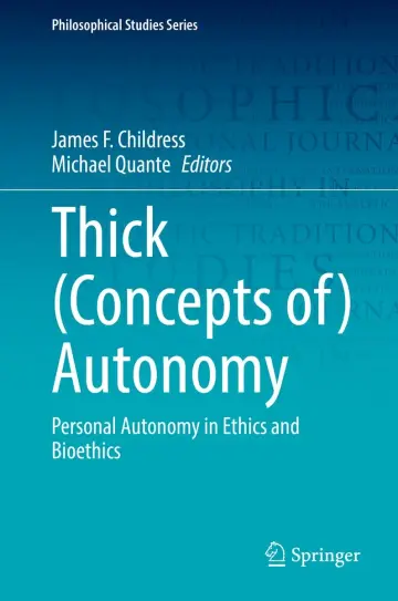 Cover of Thick Concepts of Autonomy