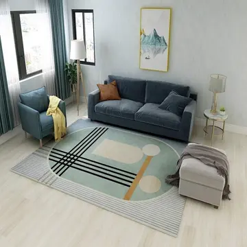 Cover of MOXIC Soft Abstract Art Living Room Area Rugs Rectangular Children Crawling Bedroom Rug Fleece Anti-Slip Carpets Nordic Modern Home Decor Mats Indoor Outdoor Runners Nursery 2.6' X 5.2'