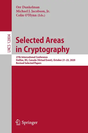 Cover of Selected Areas in Cryptography