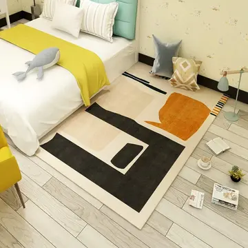 Cover of MOXIC Soft Abstract Art Living Room Area Rugs Rectangular Children Crawling Bedroom Rug Fleece Anti-Slip Carpets Nordic Modern Home Decor Mats Indoor Outdoor Runners Nursery 4' X 6.5'