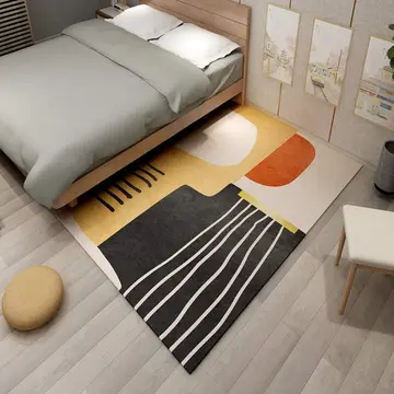 Cover of MOXIC Soft Abstract Art Living Room Area Rugs Rectangular Children Crawling Bedroom Rug Fleece Anti-Slip Carpets Nordic Modern Home Decor Mats Indoor Outdoor Runners Nursery 3' X 4'
