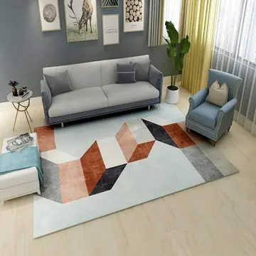 Cover of MOXIC Soft Abstract Art Living Room Area Rugs Rectangular Children Crawling Bedroom Rug Fleece Anti-Slip Carpets Nordic Modern Home Decor Mats Indoor Outdoor Runners Nursery 6' X 8'