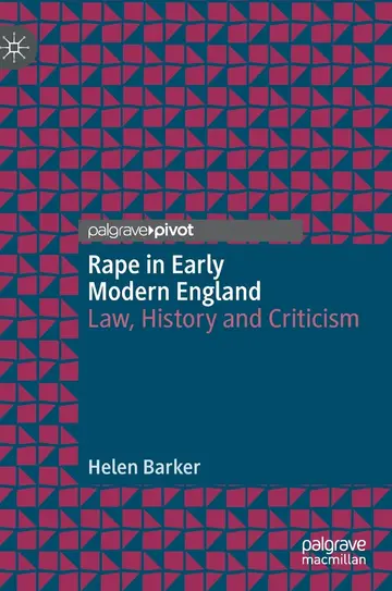 Cover of Rape in Early Modern England