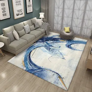 Cover of MOXIC Soft Luxury Abstract Art Living Room Area Rugs Rectangular Children Crawling Bedroom Rug Fleece Anti-Slip Carpets Nordic Modern Home Decor Mats Indoor Outdoor Runners Nursery 4' X 5'