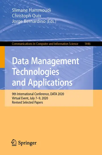 Cover of Data Management Technologies and Applications