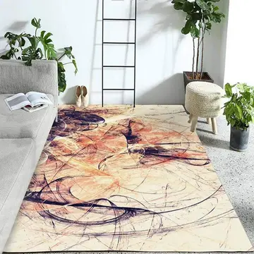 Cover of MOXIC Soft Luxury Abstract Art Living Room Area Rugs Square Children Crawling Bedroom Rug Fleece Anti-Slip Carpets Nordic Modern Home Decor Mats Indoor Outdoor Runners Nursery 3' X 3'