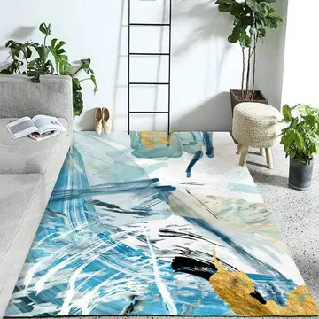 Cover of MOXIC Soft Luxury Abstract Art Living Room Area Rugs Rectangular Children Crawling Bedroom Rug Fleece Anti-Slip Carpets Nordic Modern Home Decor Mats Indoor Outdoor Runners Nursery 4' X 6'