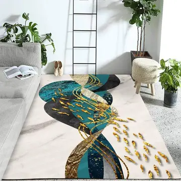 Cover of MOXIC Soft Luxury Abstract Art Living Room Area Rugs Rectangular Children Crawling Bedroom Rug Fleece Anti-Slip Carpets Nordic Modern Home Decor Mats Indoor Outdoor Runners Nursery 2' X 7'