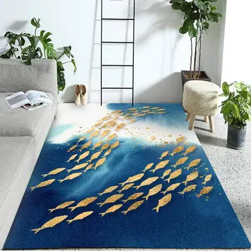 Cover of MOXIC Soft Luxury Abstract Art Living Room Area Rugs Rectangular Children Crawling Bedroom Rug Fleece Anti-Slip Carpets Nordic Modern Home Decor Mats Indoor Outdoor Runners Nursery 5' X 6.5'
