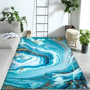 Cover of MOXIC Soft Luxury Abstract Art Living Room Area Rugs Rectangular Children Crawling Bedroom Rug Fleece Anti-Slip Carpets Nordic Modern Home Decor Mats Indoor Outdoor Runners Nursery 6.5' X 13'