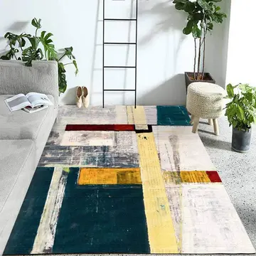 Cover of MOXIC Soft Luxury Abstract Art Living Room Area Rugs Rectangular Children Crawling Bedroom Rug Fleece Anti-Slip Carpets Nordic Modern Home Decor Mats Indoor Outdoor Runners Nursery 1.3' X 2'