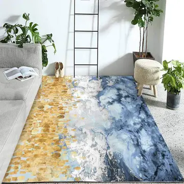 Cover of MOXIC Soft Luxury Abstract Art Living Room Area Rugs Square Children Crawling Bedroom Rug Fleece Anti-Slip Carpets Nordic Modern Home Decor Mats Indoor Outdoor Runners Nursery 6' X 6'