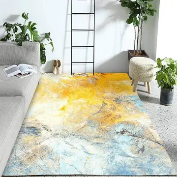Cover of MOXIC Soft Luxury Abstract Art Living Room Area Rugs Square Children Crawling Bedroom Rug Fleece Anti-Slip Carpets Nordic Modern Home Decor Mats Indoor Outdoor Runners Nursery 4' X 4'