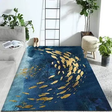 Cover of MOXIC Soft Luxury Abstract Art Living Room Area Rugs Rectangular Children Crawling Bedroom Rug Fleece Anti-Slip Carpets Nordic Modern Home Decor Mats Indoor Outdoor Runners Nursery 7' X 7'