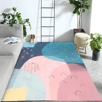 Cover of MOXIC Soft Luxury Abstract Art Living Room Area Rugs Rectangular Children Crawling Bedroom Rug Fleece Anti-Slip Carpets Nordic Modern Home Decor Mats Indoor Outdoor Runners Nursery 4' X 9'