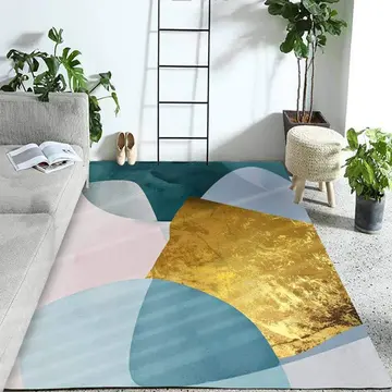 Cover of MOXIC Soft Luxury Abstract Art Living Room Area Rugs Rectangular Children Crawling Bedroom Rug Fleece Anti-Slip Carpets Nordic Modern Home Decor Mats Indoor Outdoor Runners Nursery 5.2' X 7.5'