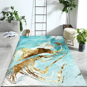Cover of MOXIC Soft Luxury Abstract Art Living Room Area Rugs Square Children Crawling Bedroom Rug Fleece Anti-Slip Carpets Nordic Modern Home Decor Mats Indoor Outdoor Runners Nursery 4' X 4'
