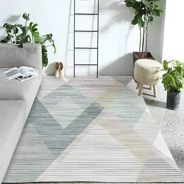 Cover of MOXIC Soft Geometric Living Room Area Rugs Rectangular Children Crawling Bedroom Rug Fleece Anti-Slip Carpets Nordic Modern Home Decor Mats Indoor Outdoor Runners Nursery 3.2' X 5.2'