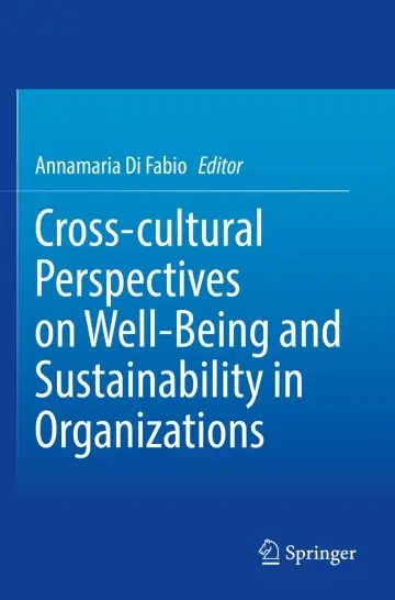 Cover of Cross-cultural Perspectives on Well-Being and Sustainability in Organizations