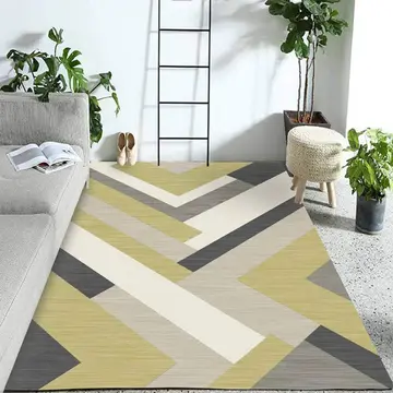 Cover of MOXIC Soft Geometric Living Room Area Rugs Rectangular Children Crawling Bedroom Rug Fleece Anti-Slip Carpets Nordic Modern Home Decor Mats Indoor Outdoor Runners Nursery 4' X 7'