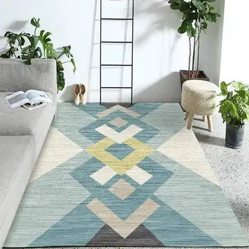 Cover of MOXIC Soft Geometric Living Room Area Rugs Rectangular Children Crawling Bedroom Rug Fleece Anti-Slip Carpets Nordic Modern Home Decor Mats Indoor Outdoor Runners Nursery 2' X 3'