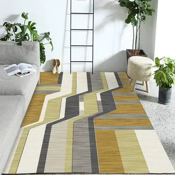 Cover of MOXIC Soft Geometric Living Room Area Rugs Rectangular Children Crawling Bedroom Rug Fleece Anti-Slip Carpets Nordic Modern Home Decor Mats Indoor Outdoor Runners Nursery 4.2' X 6.2'