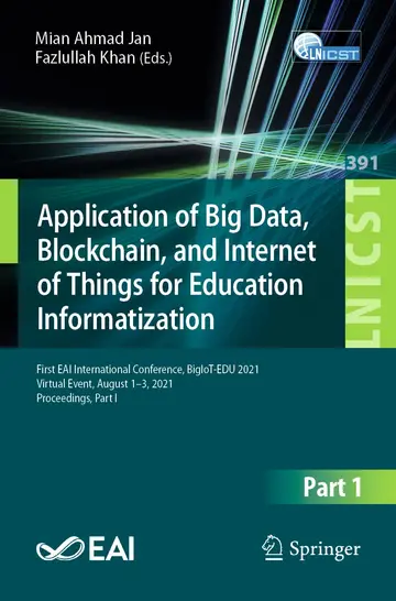 Cover of Application of Big Data, Blockchain, and Internet of Things for Education In-formatization