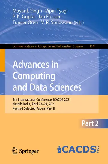 Cover of Advances in Computing and Data Sciences
